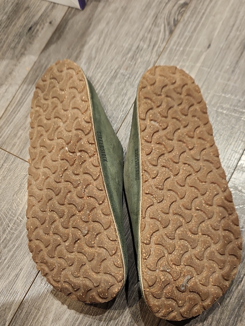EUC Birkenstock Zermatt Women's Sz 12-12.5 Men's Sz 10-10.5 Clogs Thyme Green - Picture 5 of 9